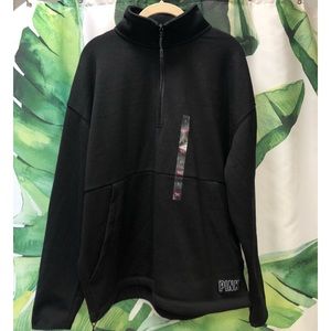 PINK Oversized Quarter Zip Pullover